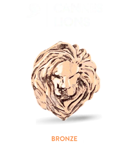 Bronslejon på Cannes Lions festivalen